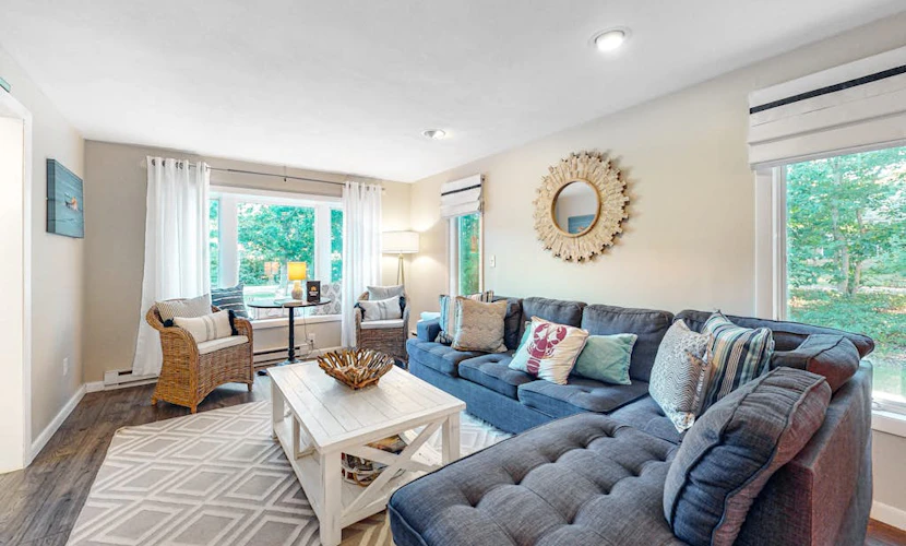 Modern home in a great location with large yard & private patio