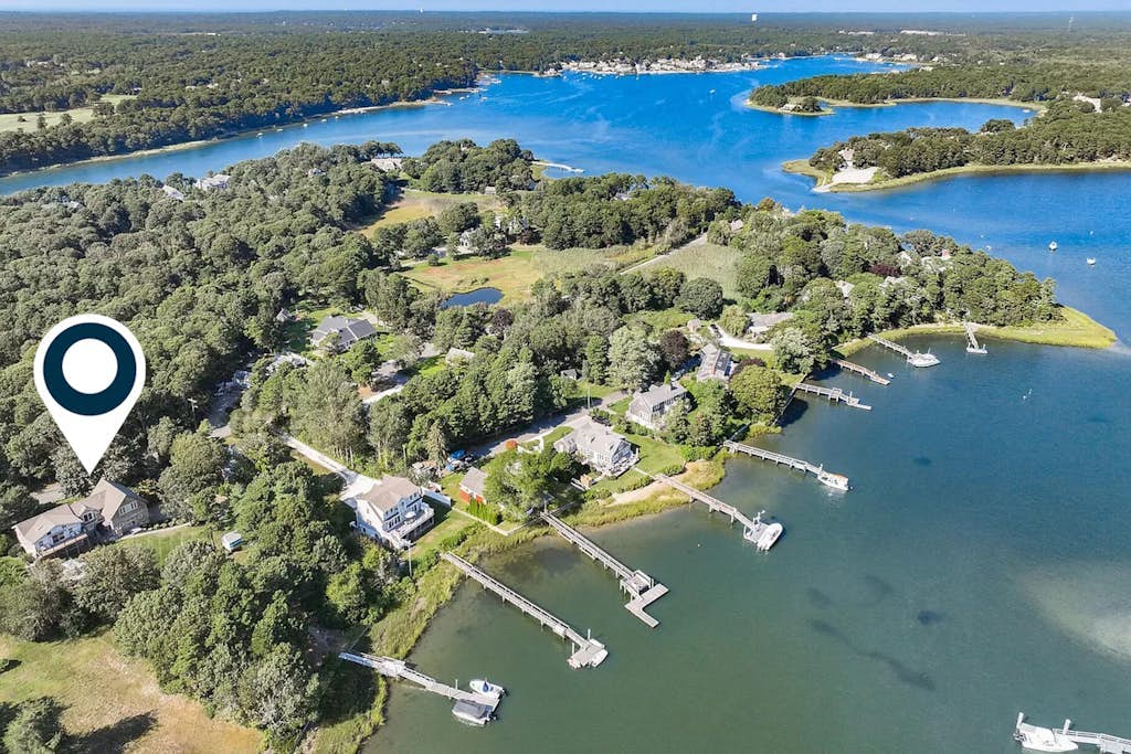 Waterfront property with private dock and access to Nantucket Sound