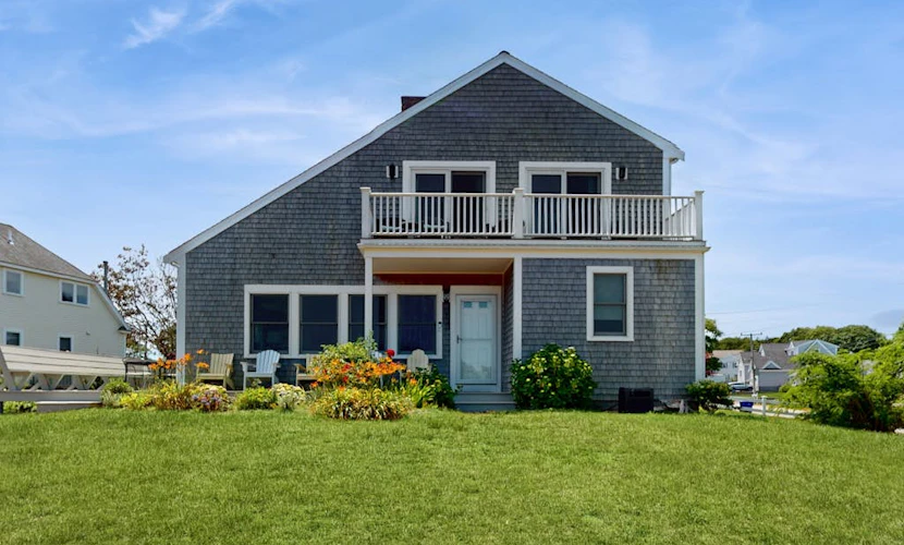 Oceanview Buzzards Bay getaway w/ wraparound deck - steps to the Beach