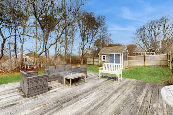 Quaint Chatham home w/beautiful backyard & furnished multi-level deck, dogs OK