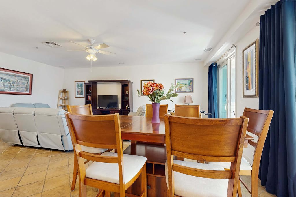 Ocean-view penthouse with balconies, pool, foosball, & gym