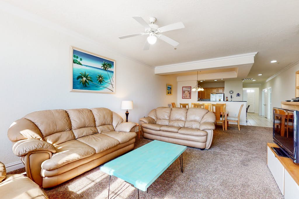Ocean View Condo Steps from the Beach with Fast WiFi & On-Site Pool/Gym