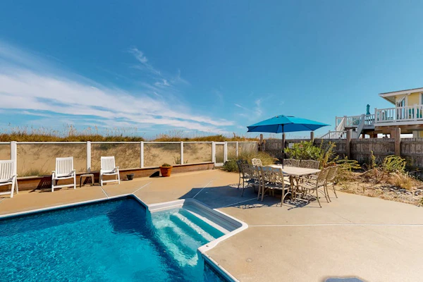 Fantastic oceanfront home w/private pool & hot tub, WiFi, central AC, & deck