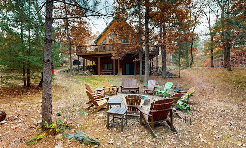 Gorgeous home w/ shared dock and lake access - spacious deck and firepit