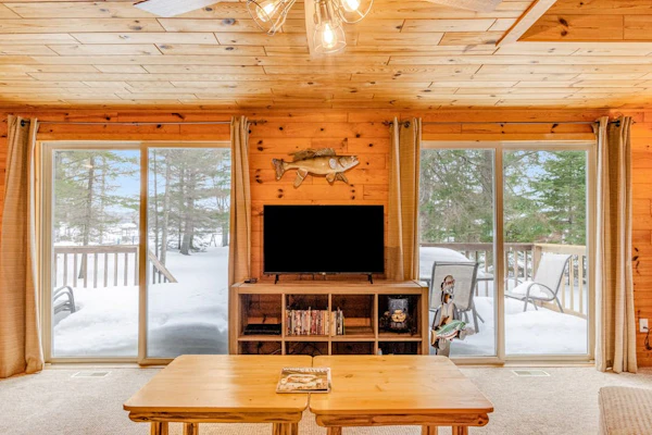 Lakefront, dog-friendly home with dock, kayaks, deck, & washer/dryer
