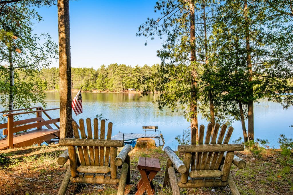 Charming riverfront home with a fireplace, dock, washer/dryer  - close to town