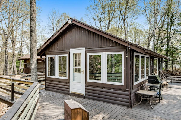 Charming lakefront home with a private dock, gazebo, and W/D
