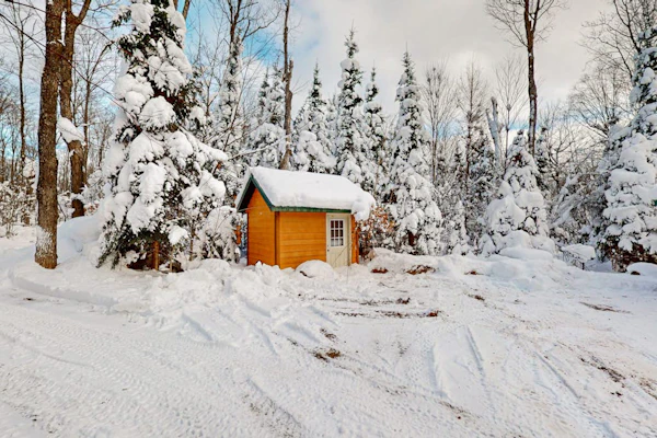 Cozy cabin w/ fireplace, whirlpool tub, access to private dock, & fire pit