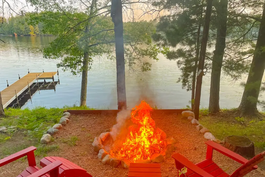 Little Red Lakeside Cabin
