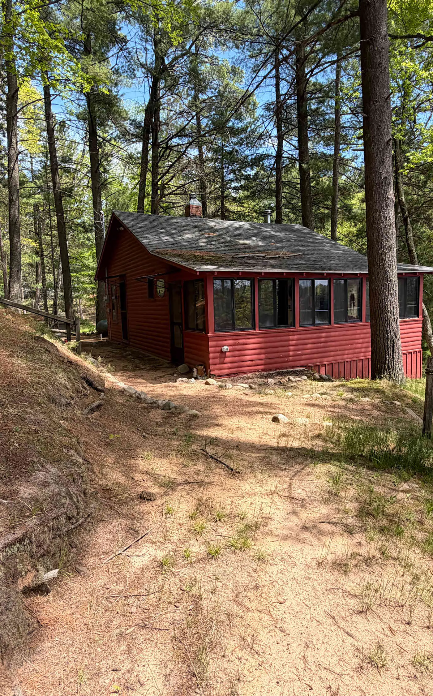 Little Red Lakeside Cabin