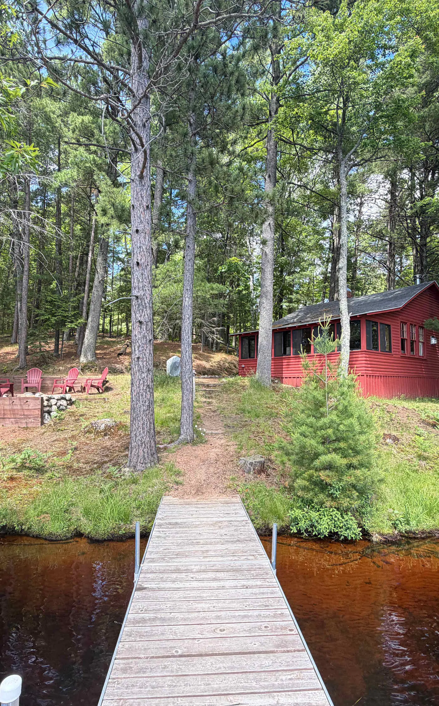 Little Red Lakeside Cabin