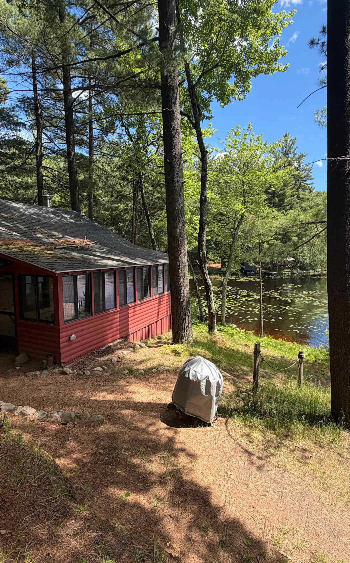 Little Red Lakeside Cabin
