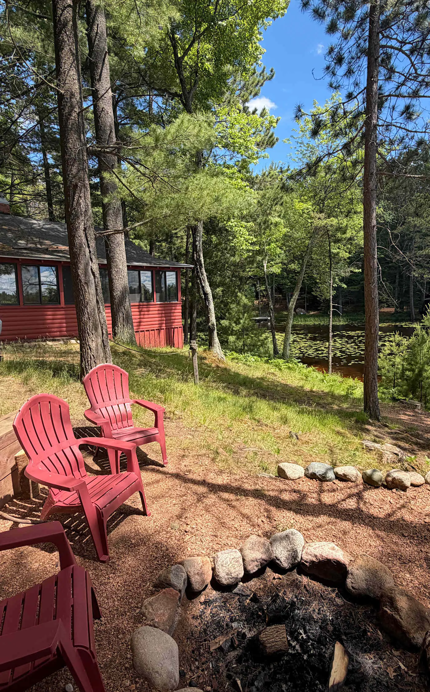 Little Red Lakeside Cabin