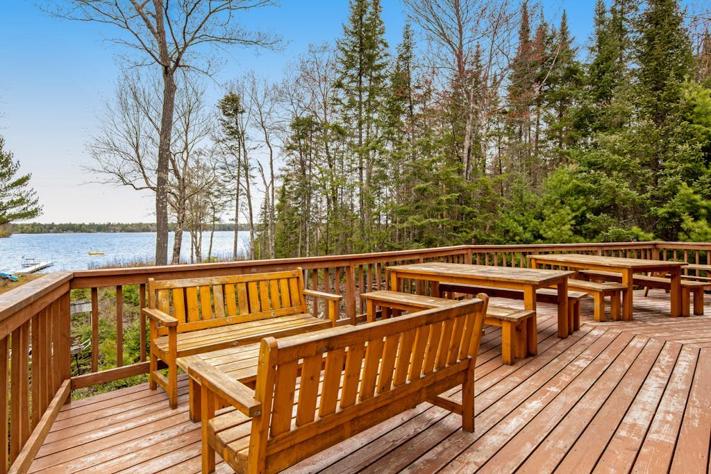 Lakefront home with firepit, large deck, & amazing views