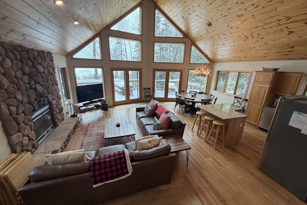 Lakefront home with firepit, large deck, & amazing views