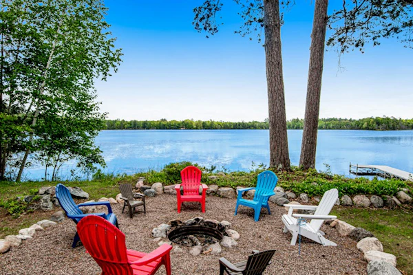 Dog-friendly lakefront home with high-speed WiFi, dock, private w/d, & firepit