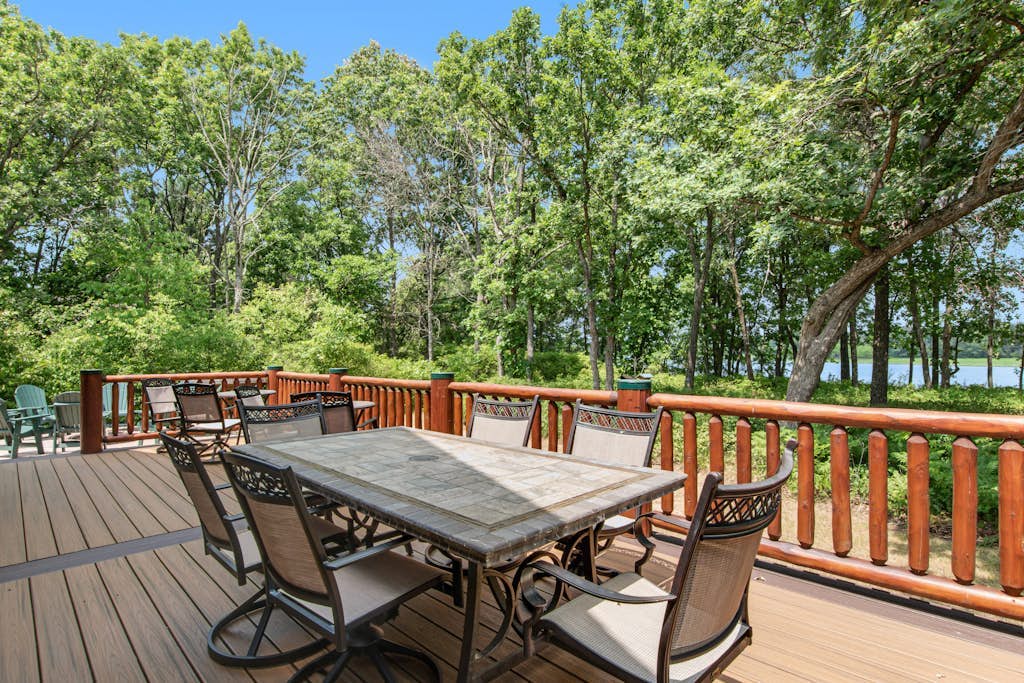 Rustic lakefront home with shared dock & boat slip, game room & stunning gazeebo