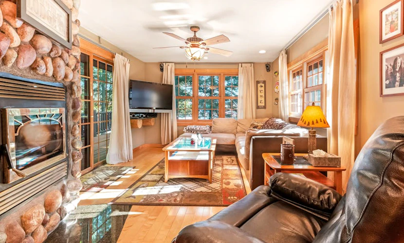 Dog-friendly waterfront cabin w/ wood-burning fireplace, boat dock, & firepit
