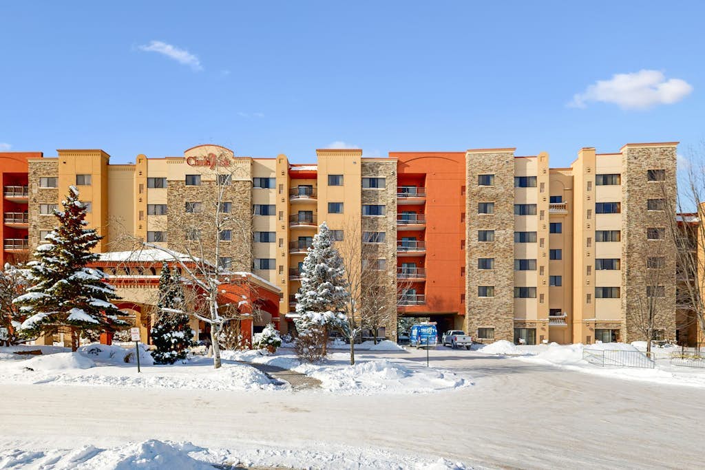 Riverside resort studio with balcony