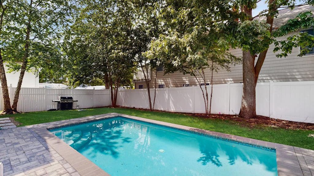 Home near beach with private pool, AC, W/D, EV charger, outdoor shower & yard