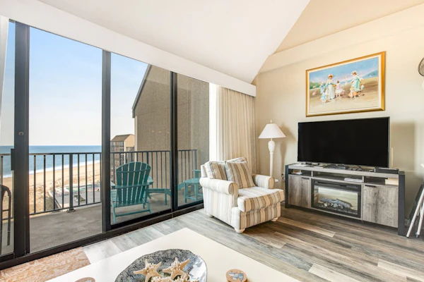 Sea Colony ninth floor condo with shared pool, hot tub & ocean views