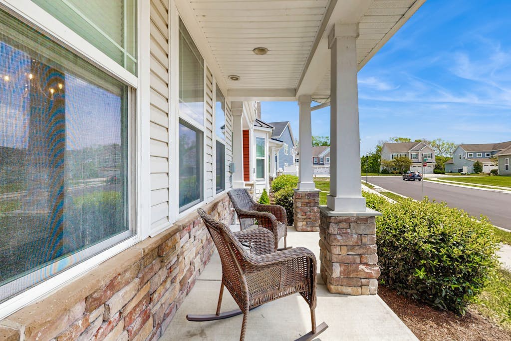 Spacious townhouse near Bethany Beach with community pool, patio, & firepit