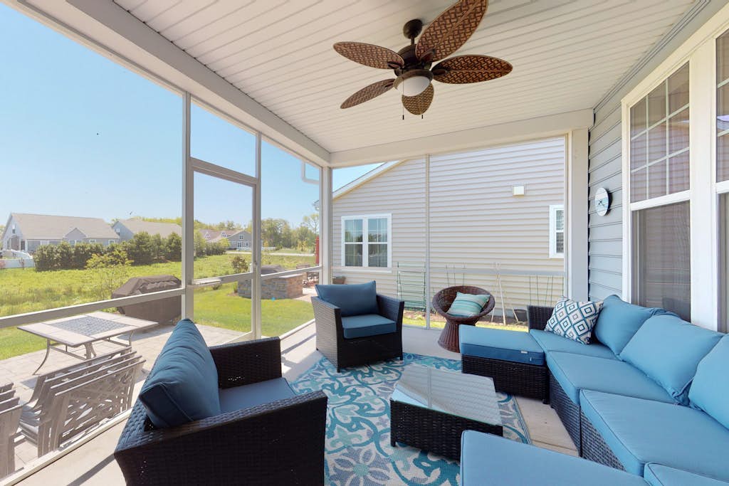 Millville by the sea home w/ shared pool, WiFi, central AC, W/D, & gas fireplace