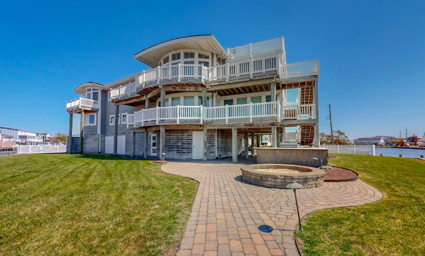 Town of Fenwick Island bay front house w/deck, patio, bay views, grill