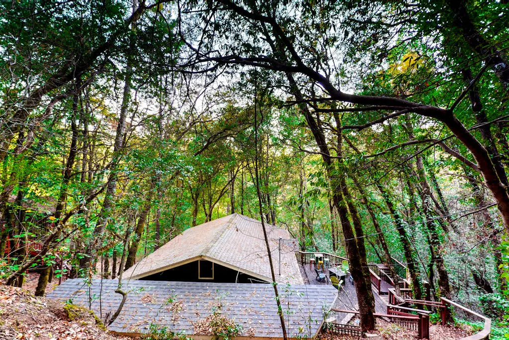 The Lazy Bear - Forestville Dog-Friendly Forest Cabin with Hot Tub