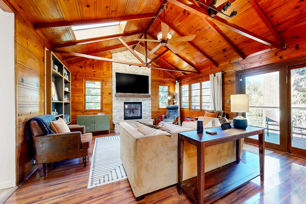 Forestville Riverfront Cabin with Hot Tub