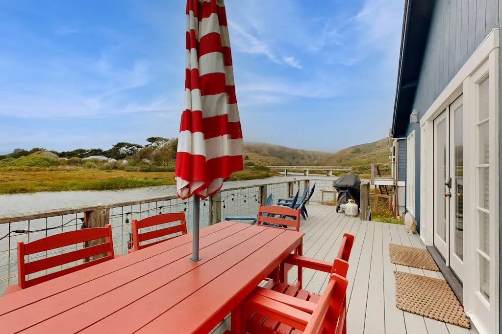 Bodega Bay Salmon Creek Waterfront Cottage for Two and Dogs