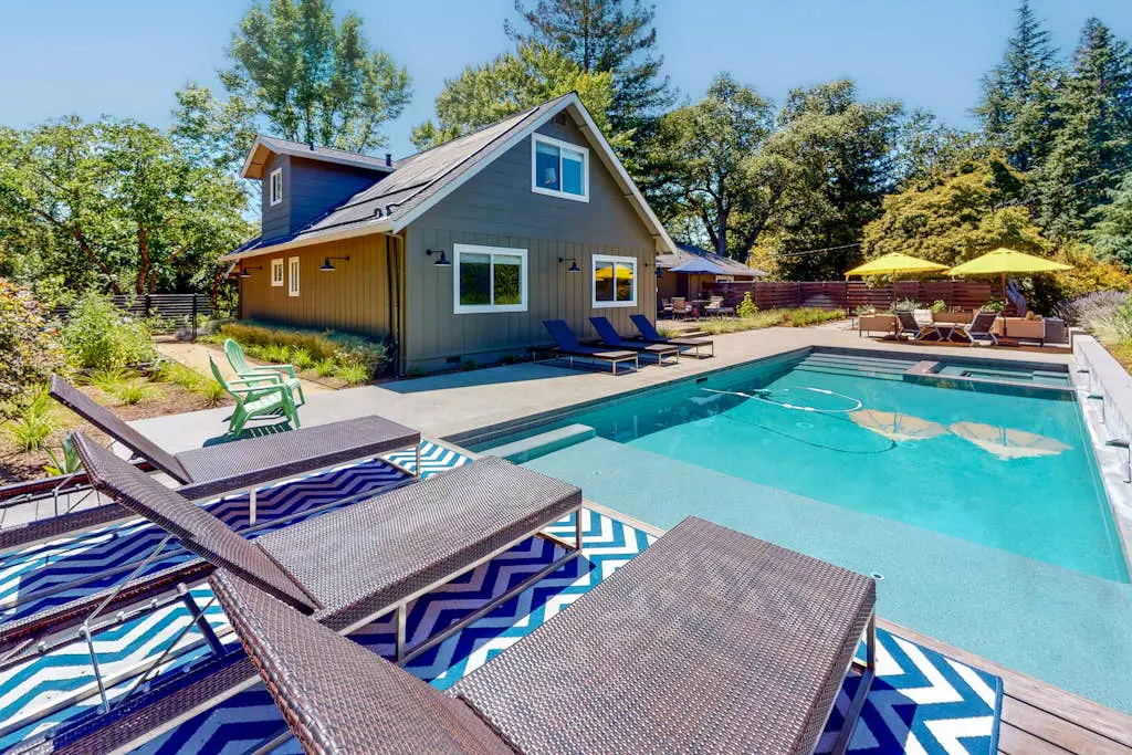 Modern Sonoma Farmhouse with Pool & Hot Tub