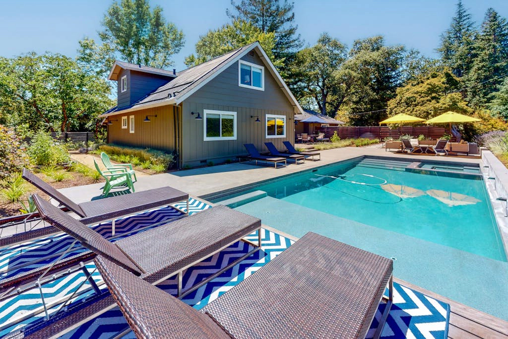 Modern Sonoma Farmhouse with Pool & Hot Tub