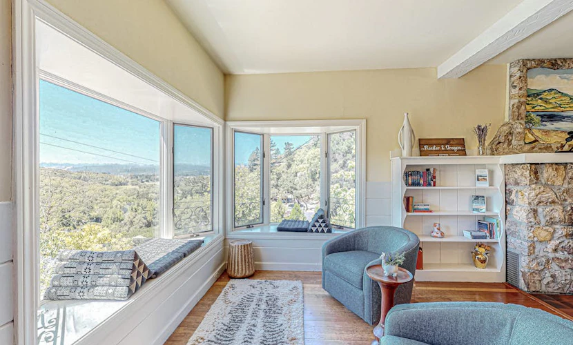 Fitch Mountain Cabin | Two-cottage retreat for 16, hot tub, Russian River views