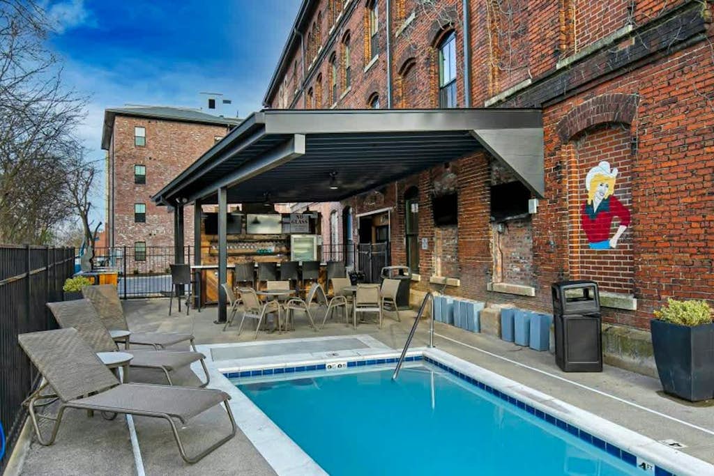 One-of-a-kind condo near downtown - pool, fitness room, central AC, washer/dryer