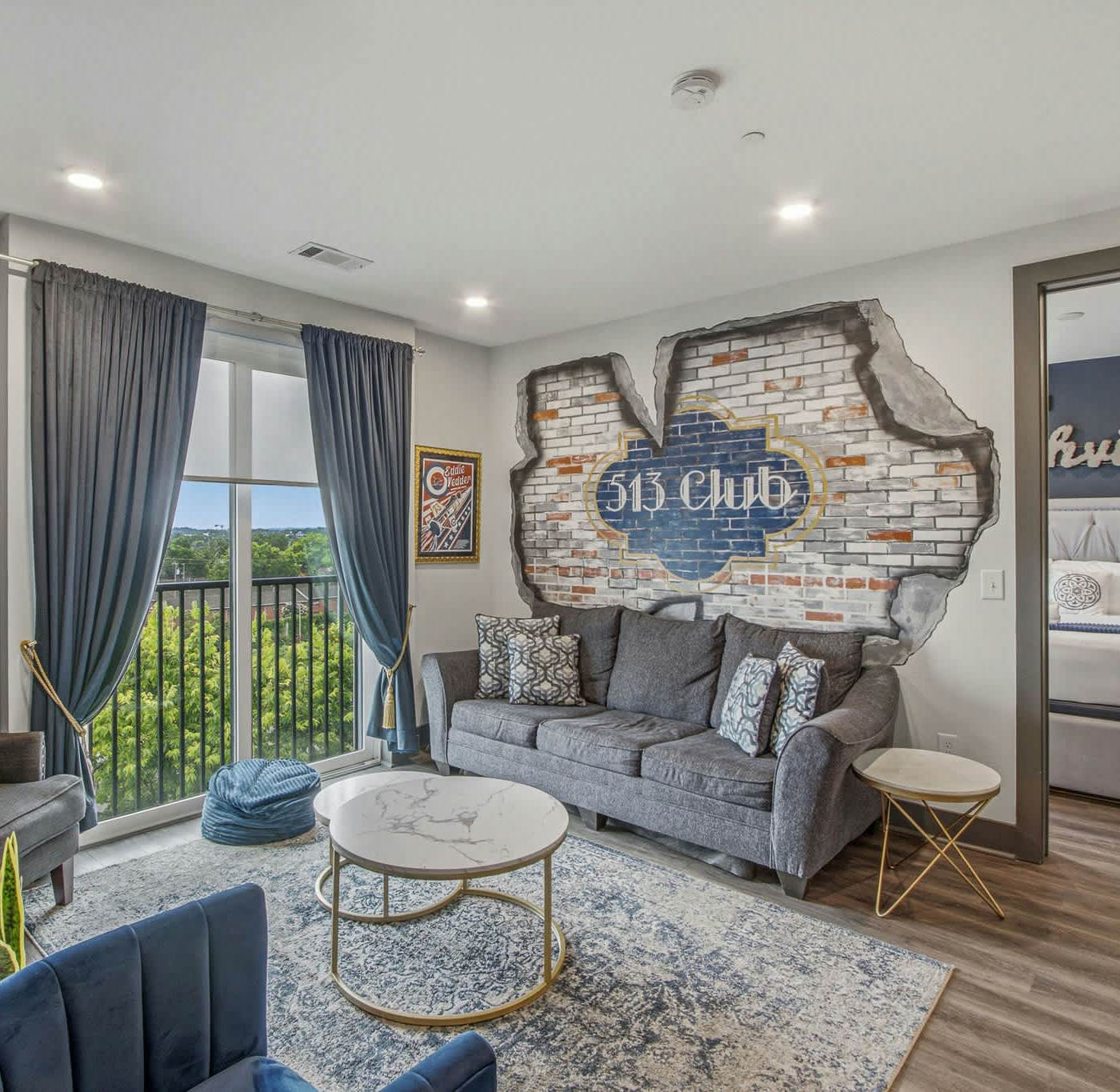 Muse | Rockstar downtown condo with private balcony, central AC & gym
