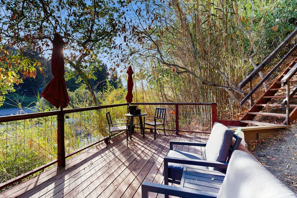 Riverfront Healdsburg Home, Private Dock