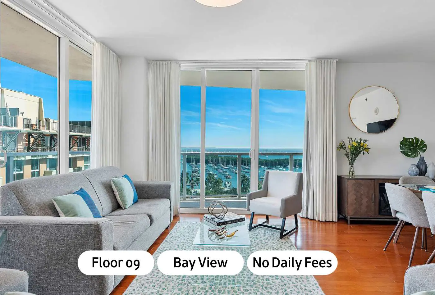 World Cup Base | Spacious Grove Bay View Apt