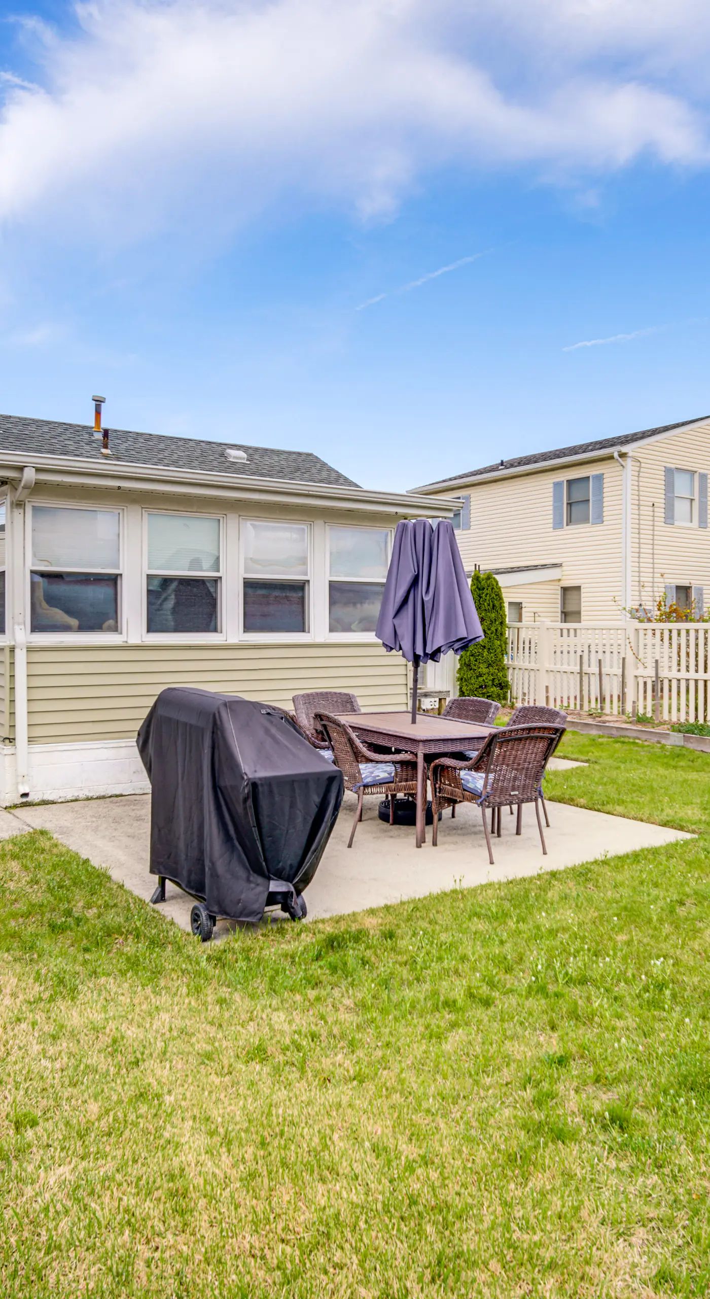 1 Block to Brigantine Beach: Breezy Home w/ Patio!