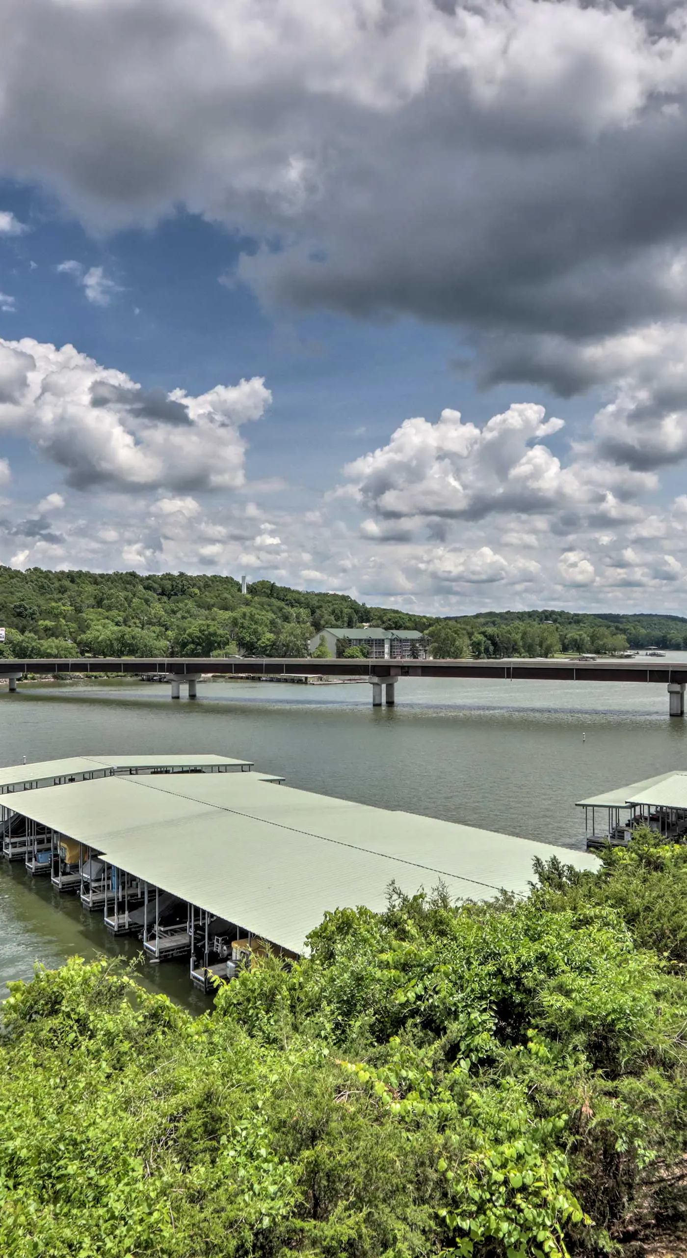 Balcony & Seasonal Pool: Lakefront Ozark Condo