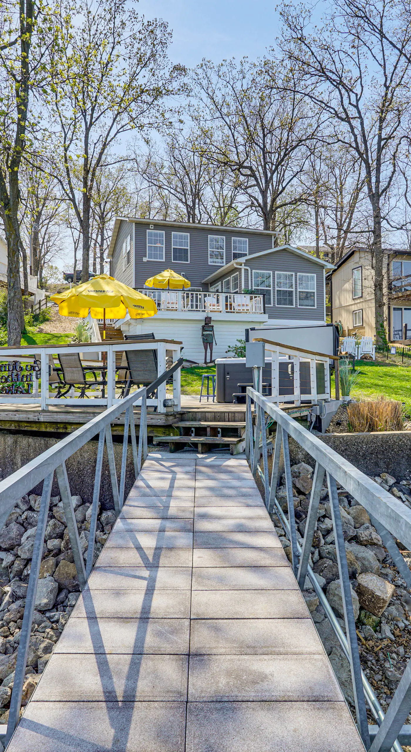 'Bittersweet Lakefront Retreat' w/ Hot Tub & Dock!