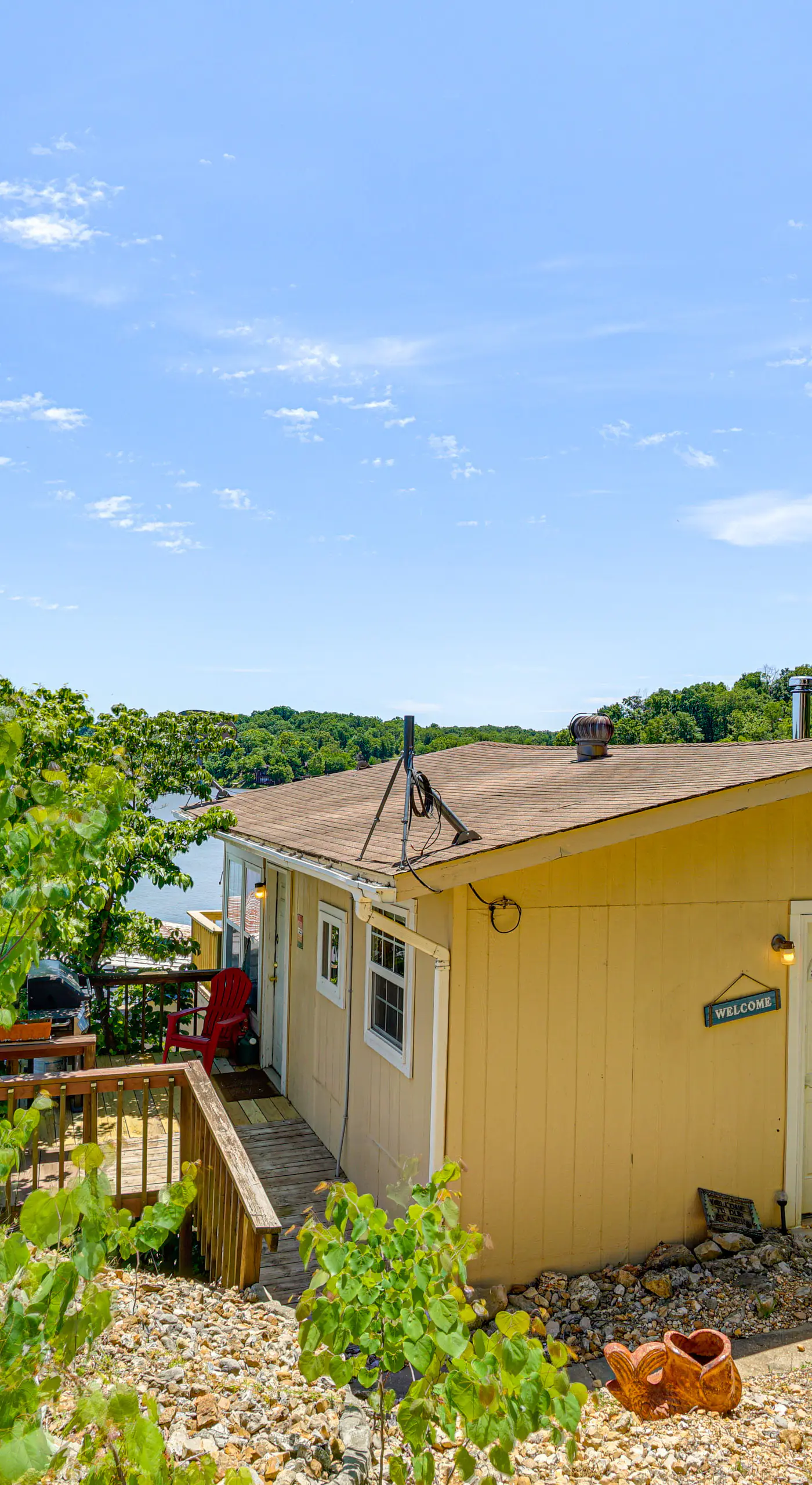 Deck w/ Covered Dock! Lakefront Ozark Cottage