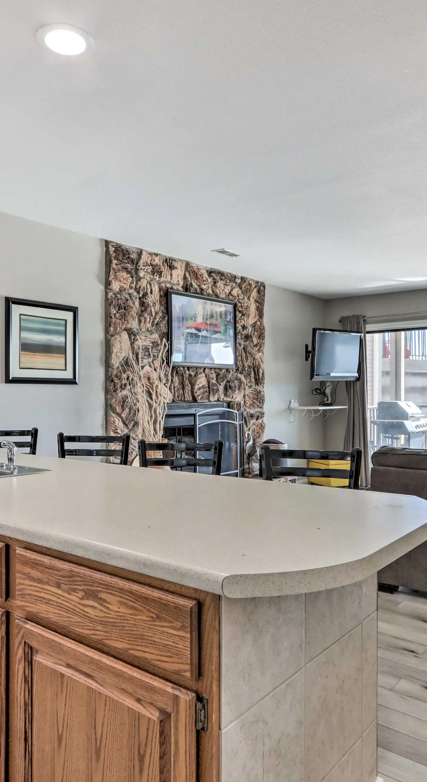 Fireplace & Water Views: Lake Ozark Condo!