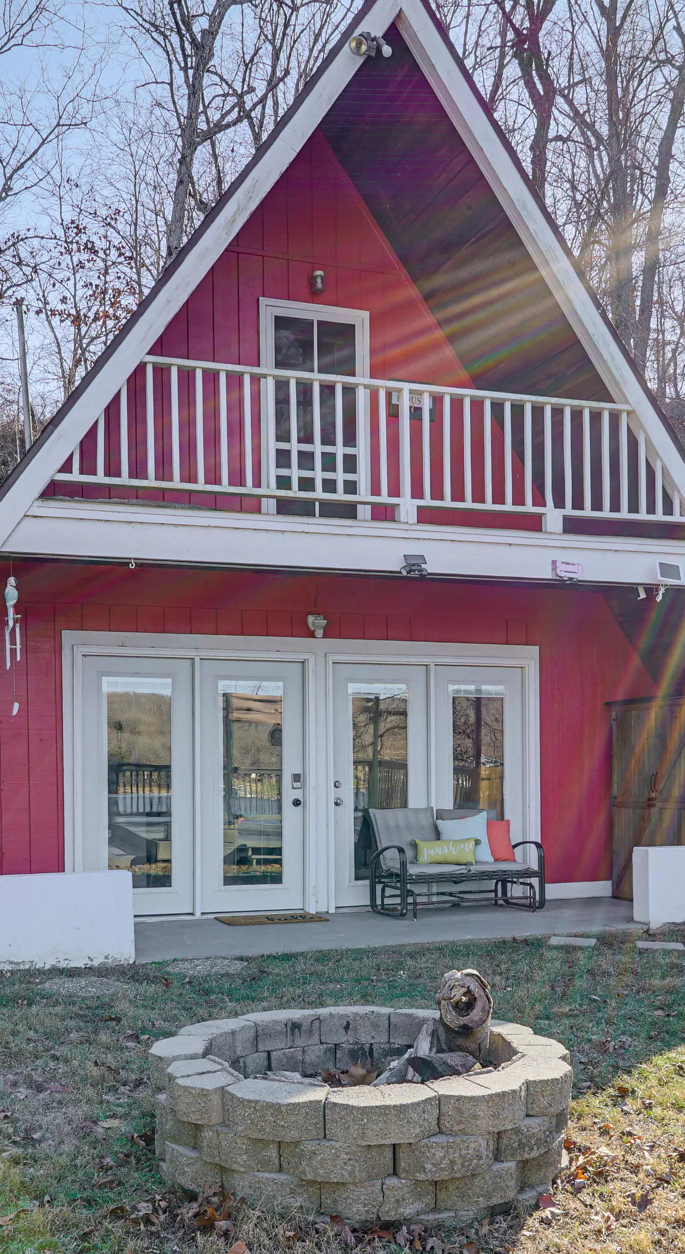 Steps to Shared Dock: Lake of the Ozarks A-Frame!