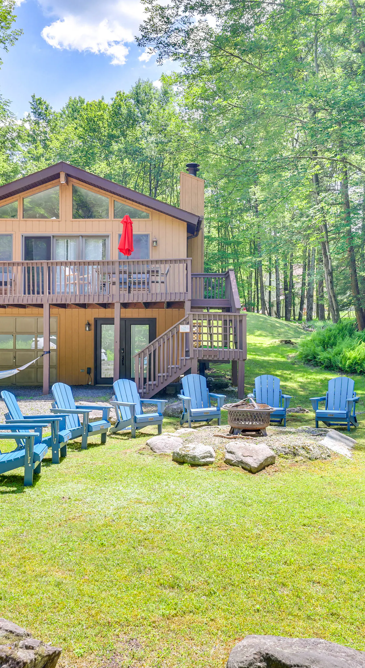 Secluded Family Cabin w/ Fire Pit in Lake Ariel!