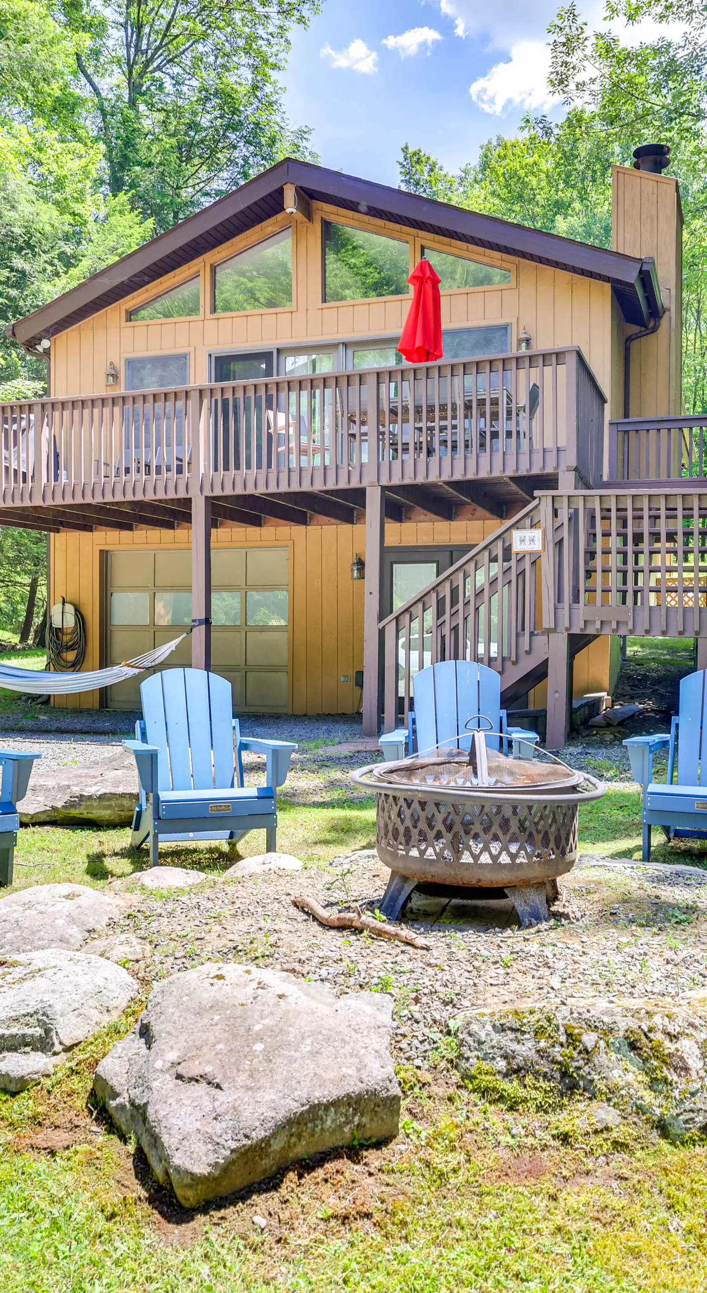 Secluded Family Cabin w/ Fire Pit in Lake Ariel!
