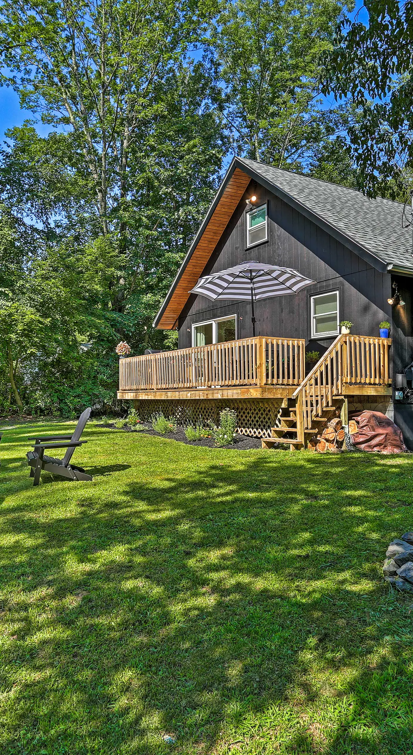 Deck & Gas Grill: Modern East Stroudsburg Home!