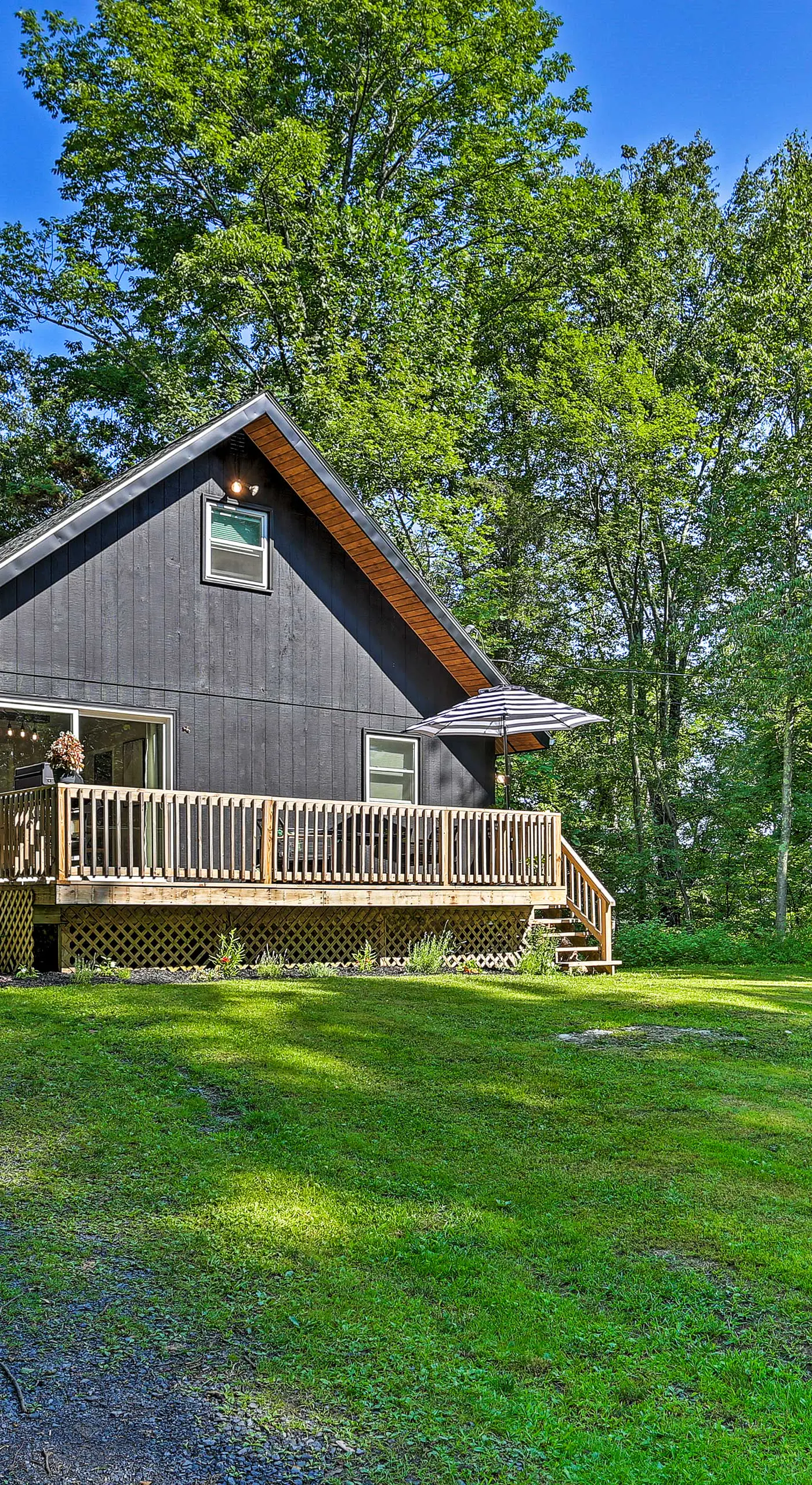 Deck & Gas Grill: Modern East Stroudsburg Home!