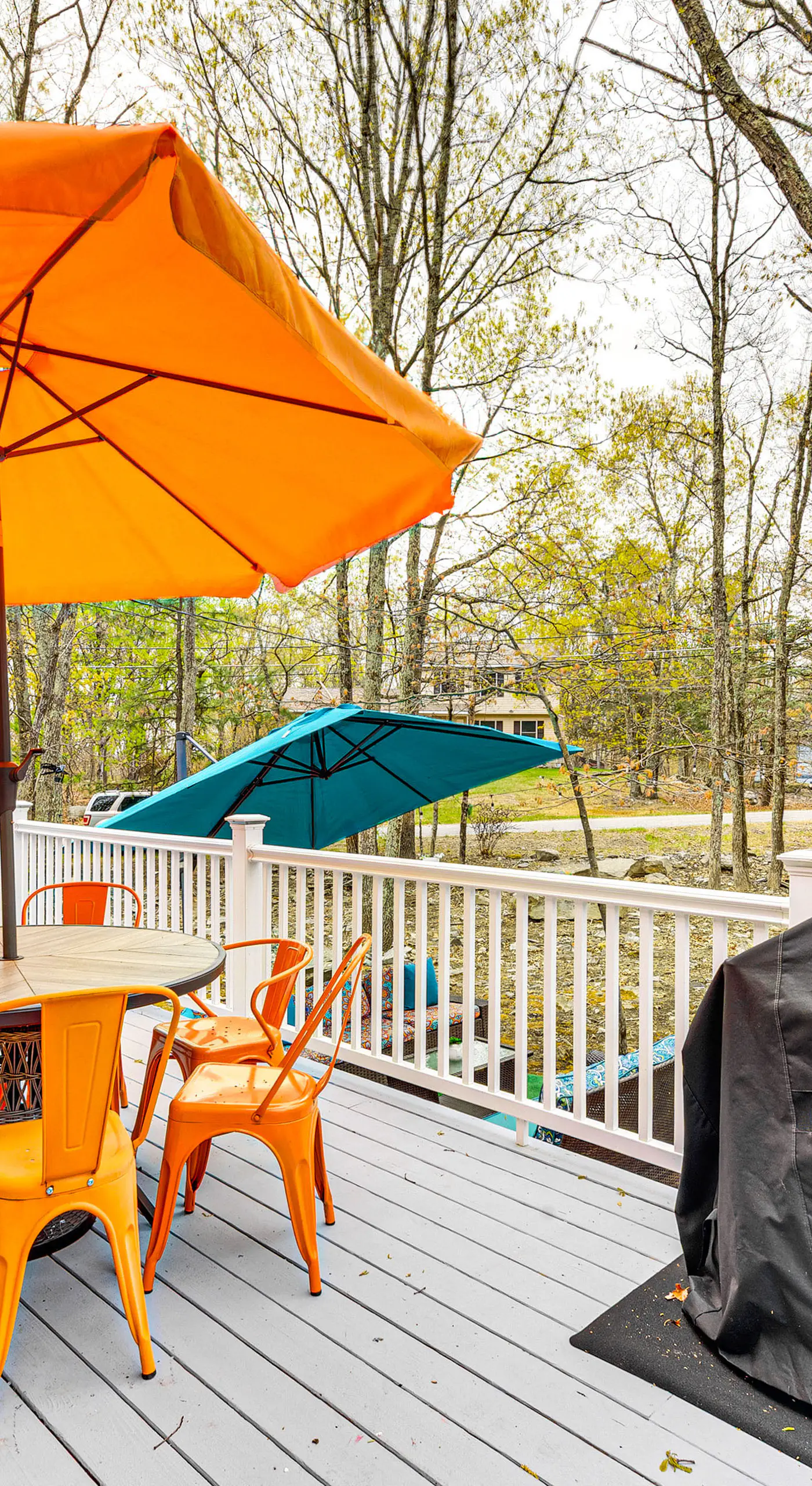 Deck, Fire Pit & Pool Access at Poconos Retreat!
