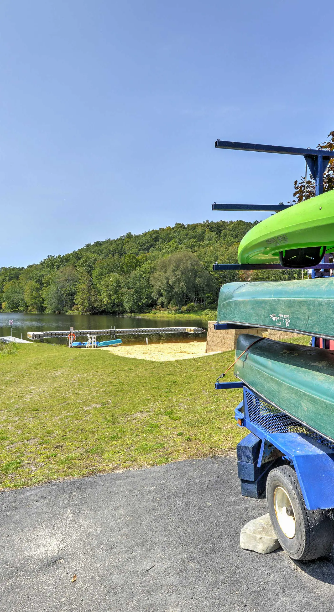 Deck, Fire Pit & Pool Access at Poconos Retreat!